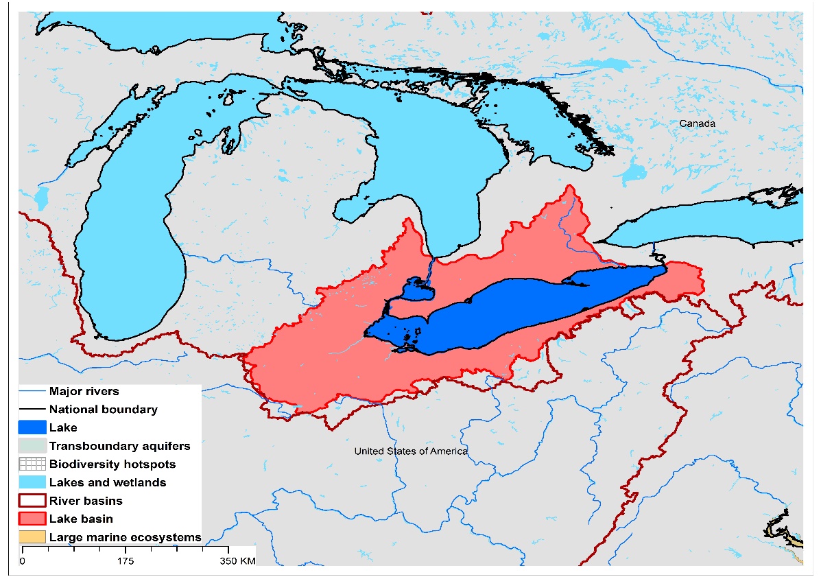 (a)Lake Erie basin and associated  transboundary water systems